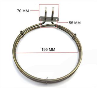 Fan forced element 2200 W for Chef, Simpson and Westinghouse ovens 4055613238