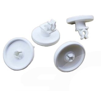 DISHLEX WHEEL LOWER BASKET WHITE (4 PACK) DWK002