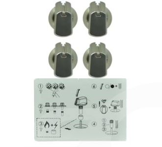 Knob 35Mm Uni S/S Kit & Decals UK-35S4